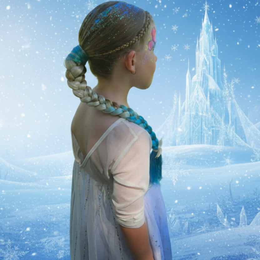 Elsa Inspired Kids Hair Extensions