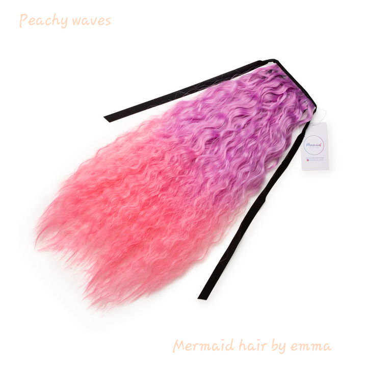 Mermaid Waves Pink Peach