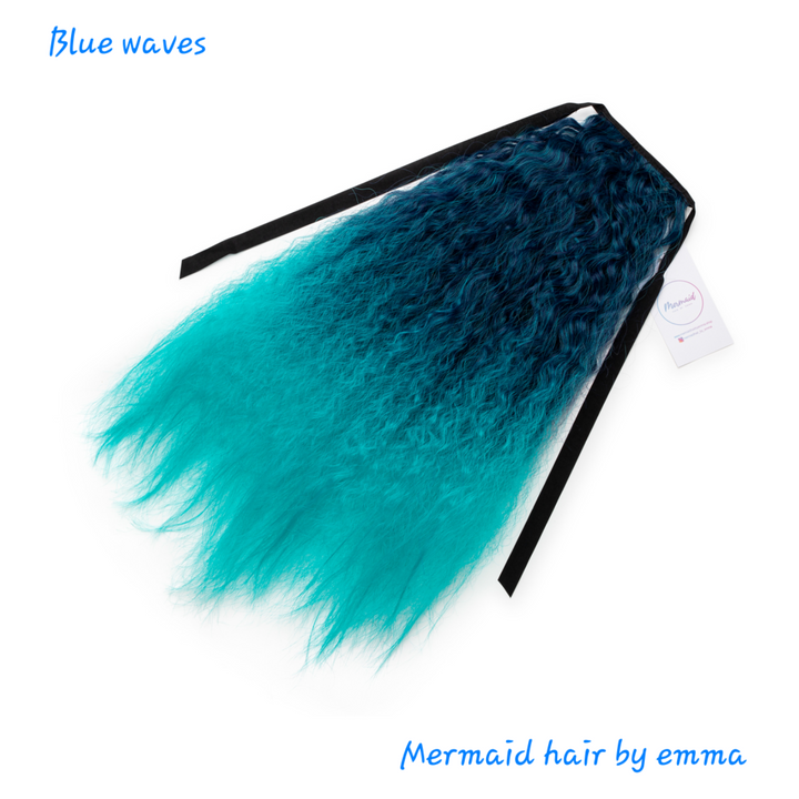 Mermaid Waves Ocean Blue