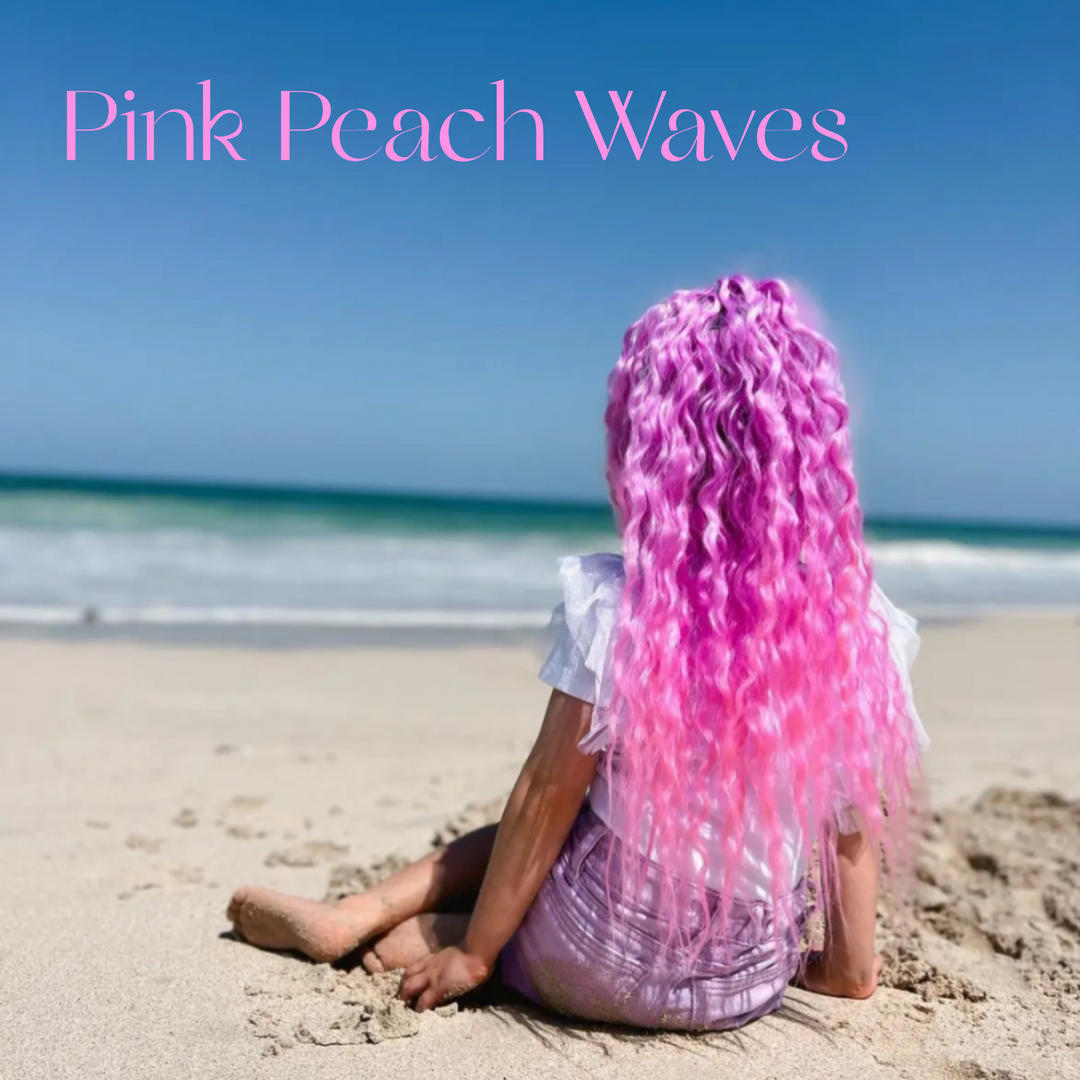 Mermaid Waves Pink Peach