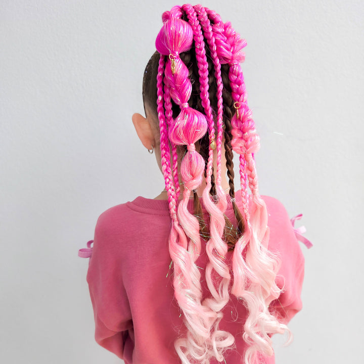 Pretty Pink Charm Ponytail