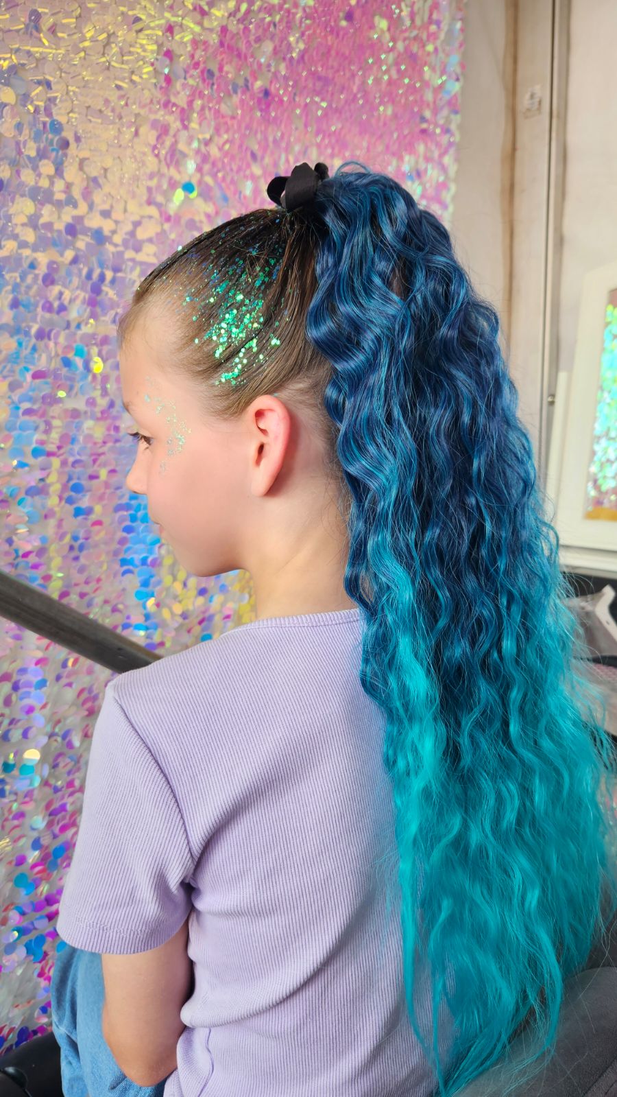 Mermaid Waves Ocean Blue