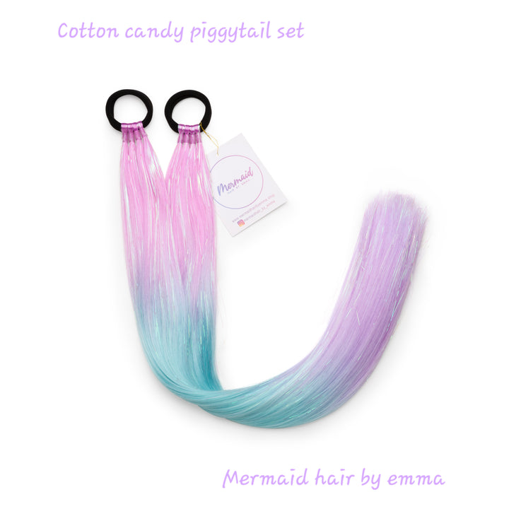 Cotton Candy Piggy Tail Sets