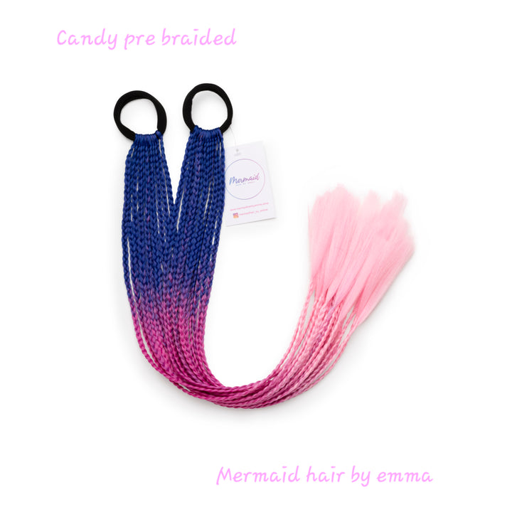 Candy Braided Piggy Tail Sets