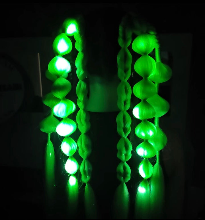 Festival Hair Extensions - Green Light
