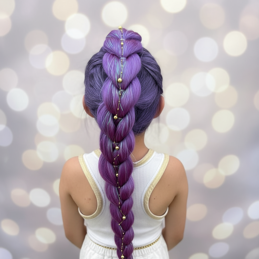 Golden Rumi Dragon Braid with Gold Pearl