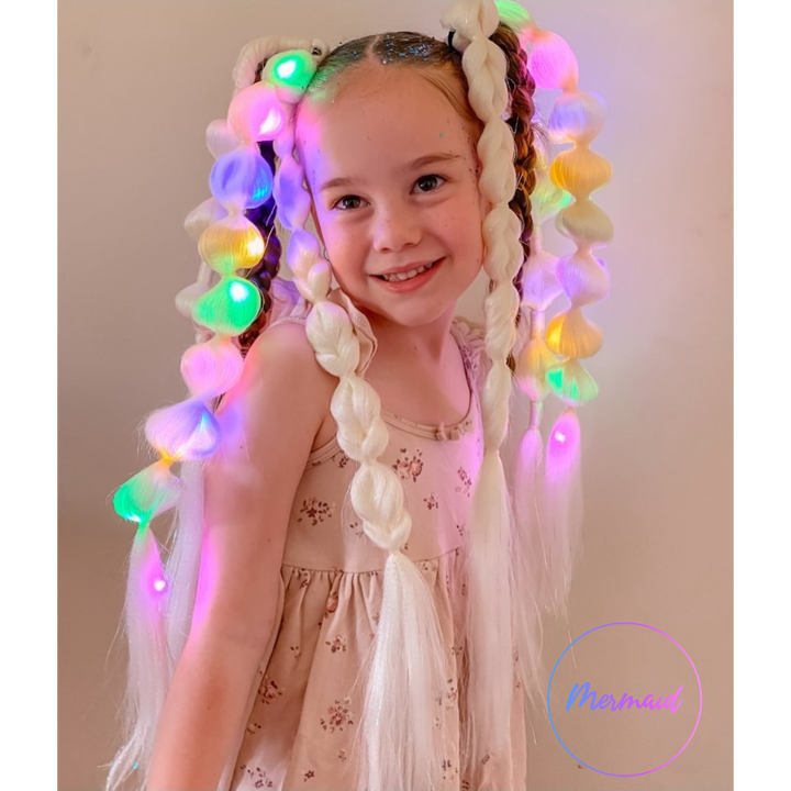 Festival Hair Extension- Snow Glow