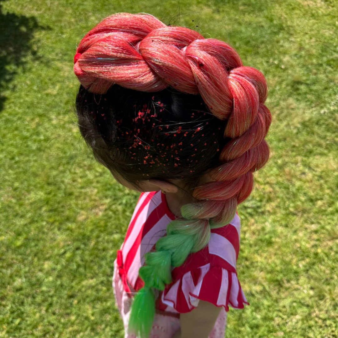 Red and Green Dragon Braid