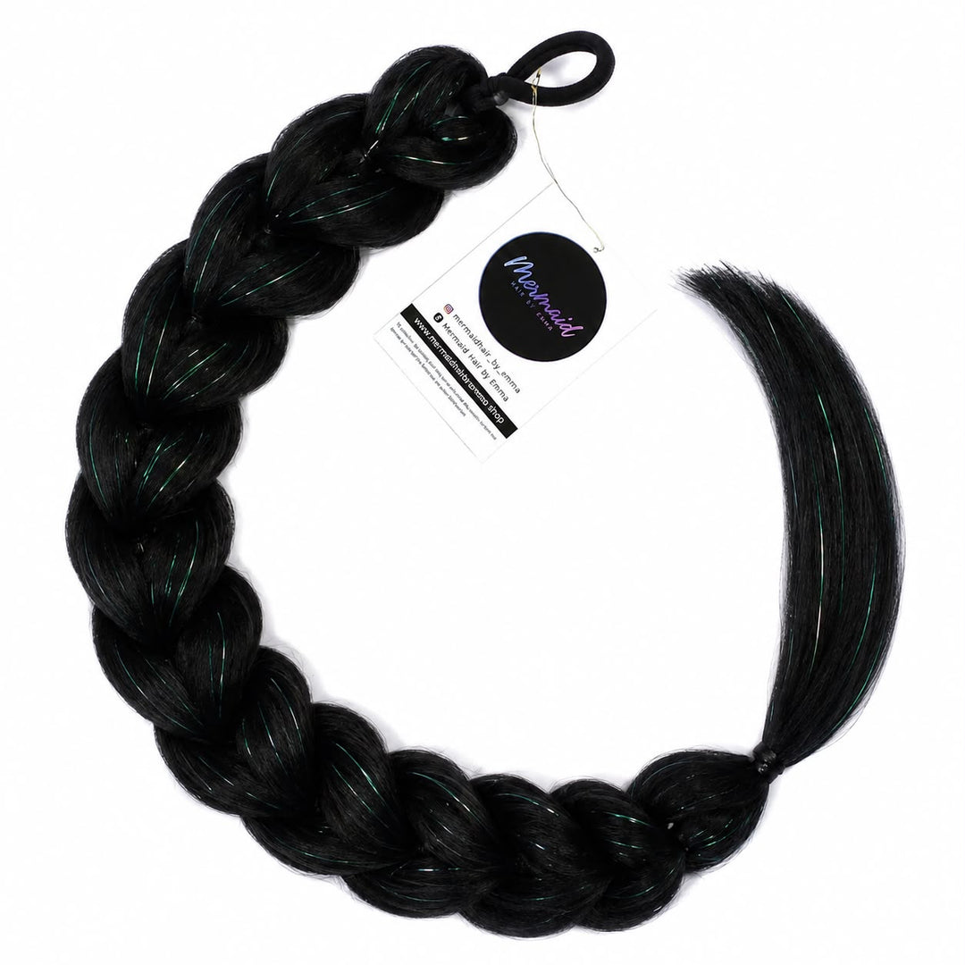 Black Dragon Braid With Tinsel