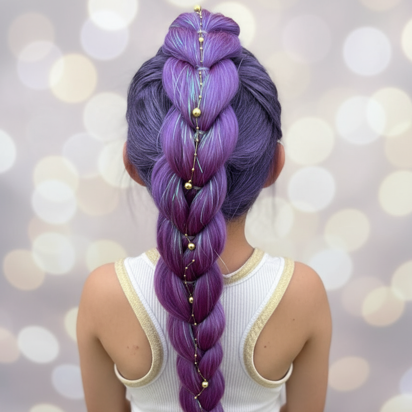 Golden Rumi Dragon Braid with Gold Pearl