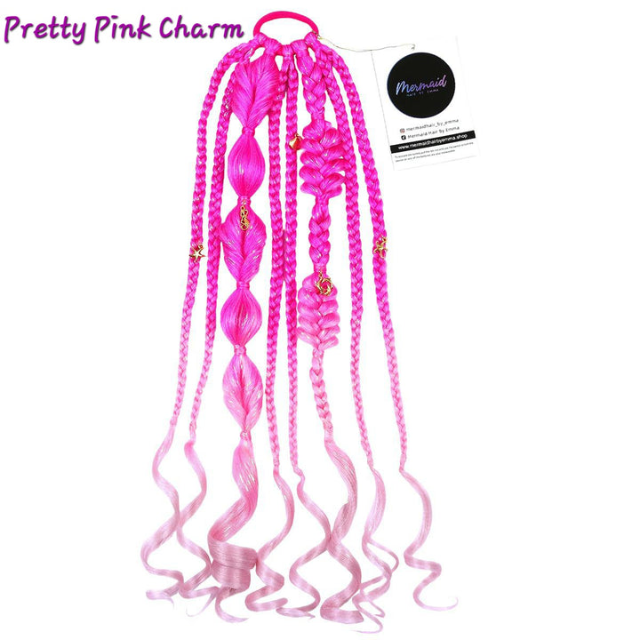 Pretty Pink Charm Ponytail